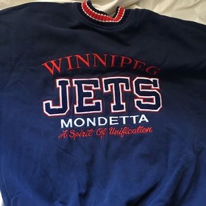 Vintage mock neck crew neck